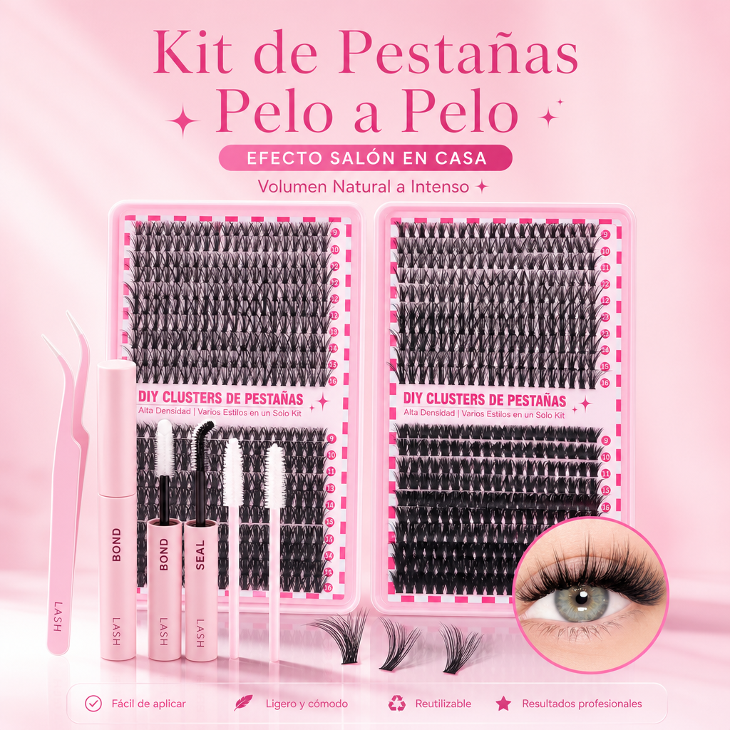 Kit de Pestañas Pelo a Pelo