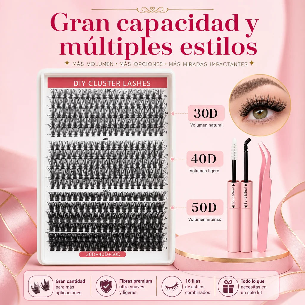 Kit de Pestañas Pelo a Pelo